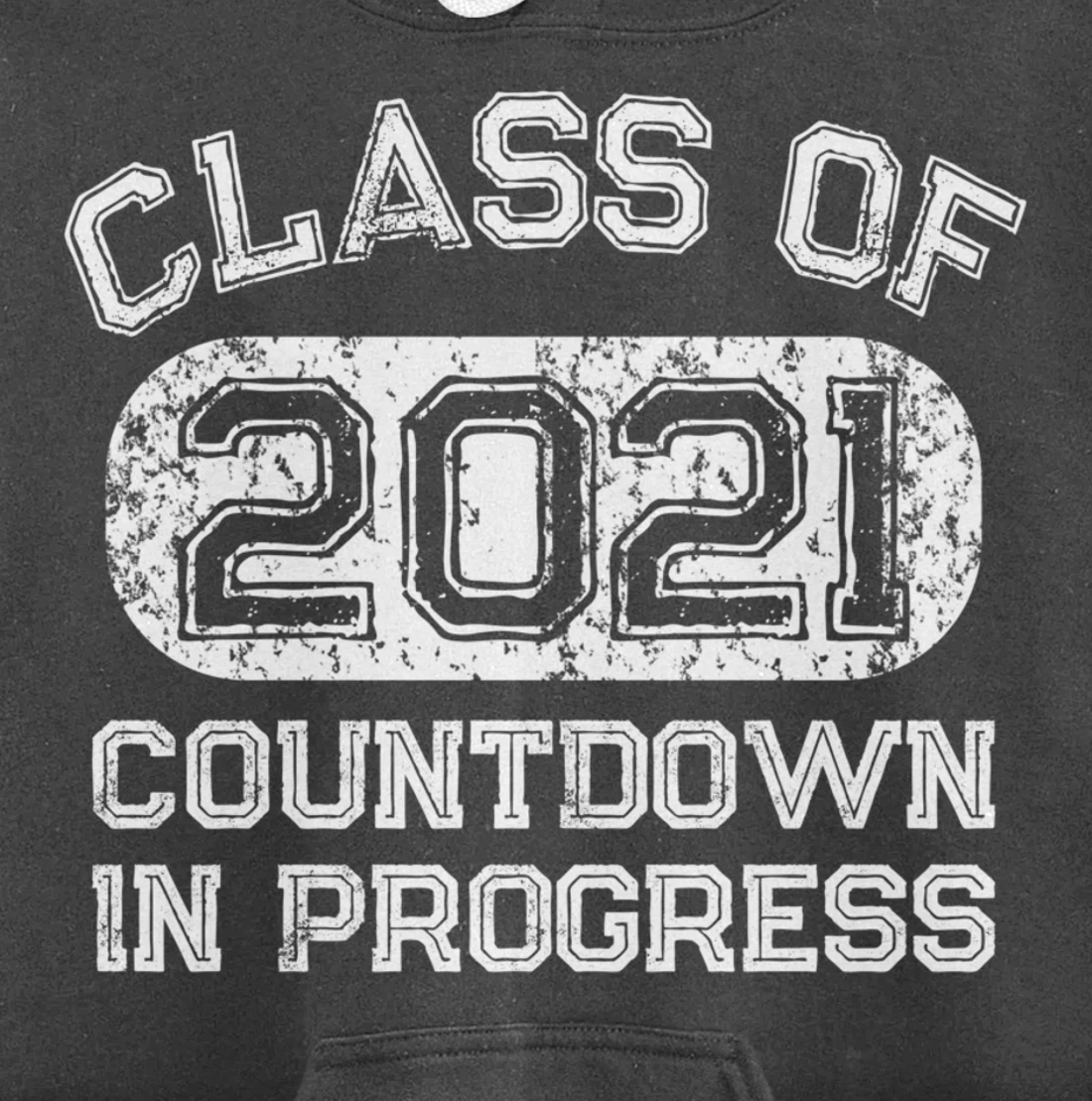 Senior 2021 Countdown to Graduation Gift Pullover Hoodie