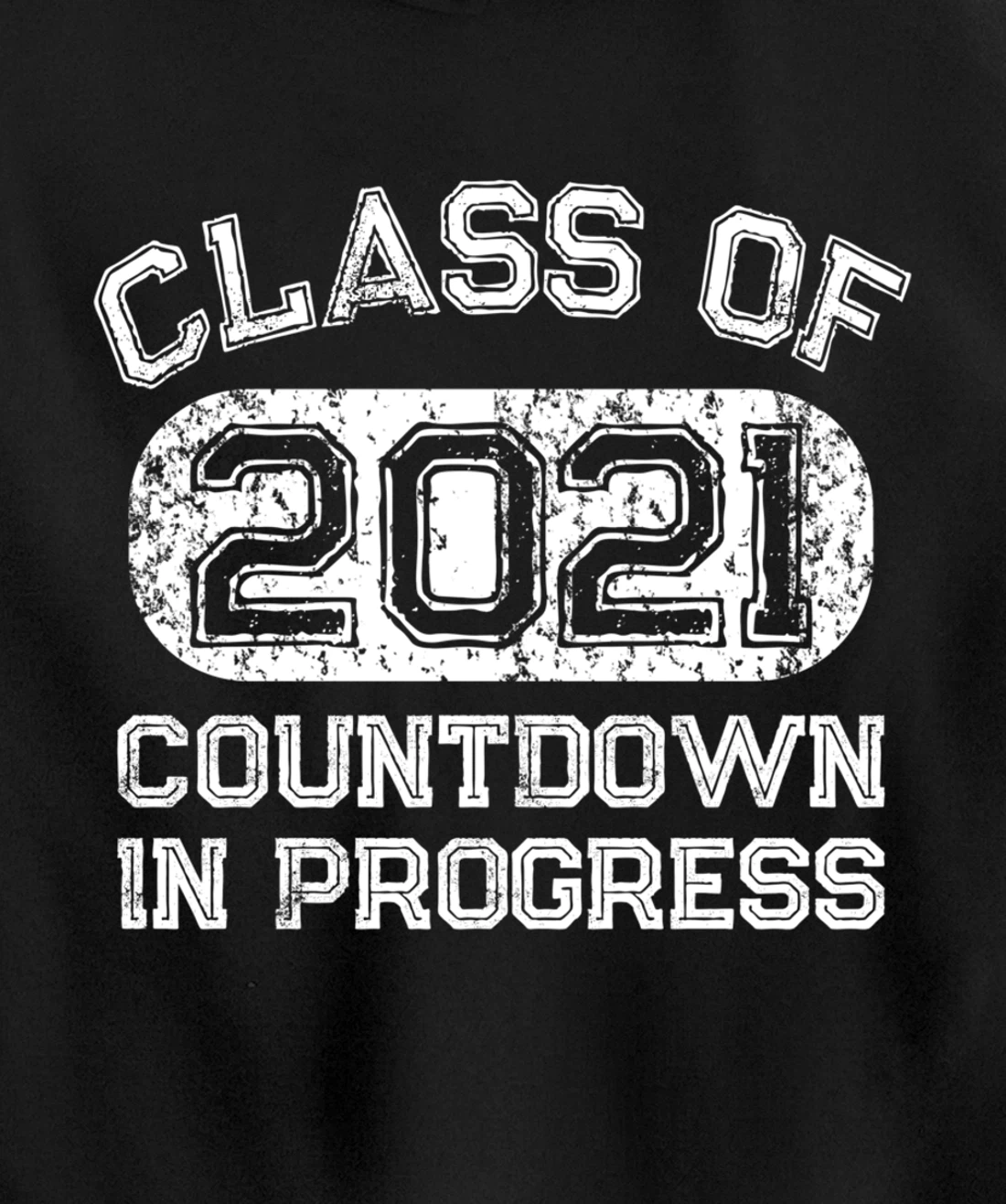 Senior 2021 Countdown to Graduation Gift Pullover Hoodie