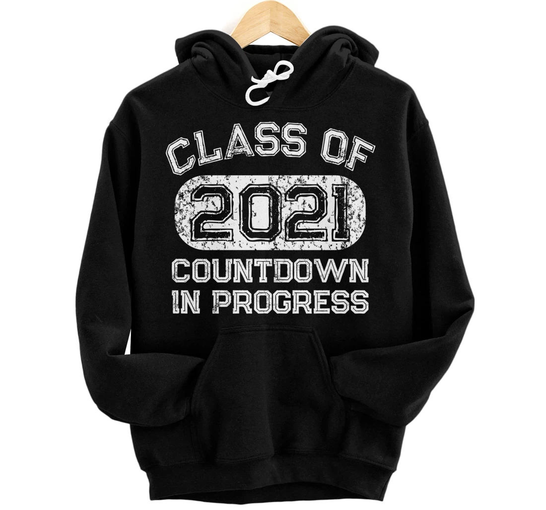 Senior 2021 Countdown to Graduation Gift Pullover Hoodie