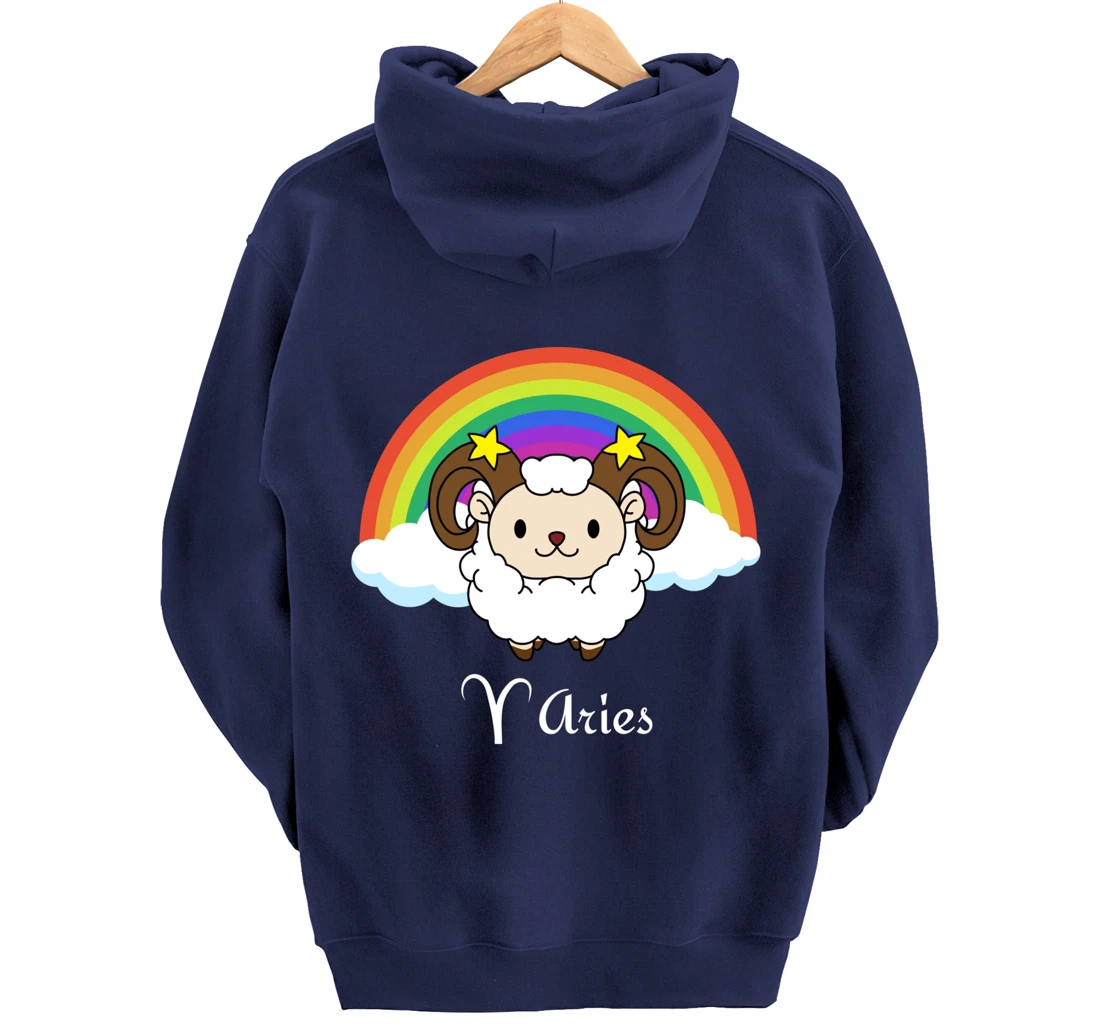 LGBT Gay Lesbian Pride Aries Horoscope Zodiac Astrology Pullover Hoodie