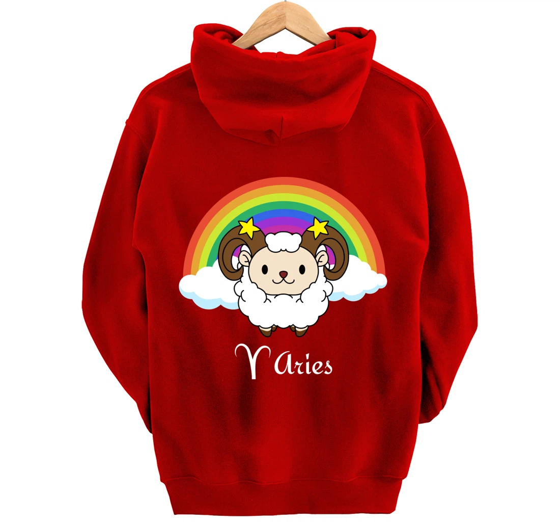 LGBT Gay Lesbian Pride Aries Horoscope Zodiac Astrology Pullover Hoodie