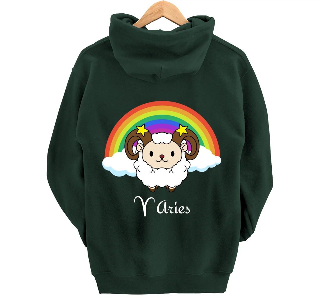 LGBT Gay Lesbian Pride Aries Horoscope Zodiac Astrology Pullover Hoodie