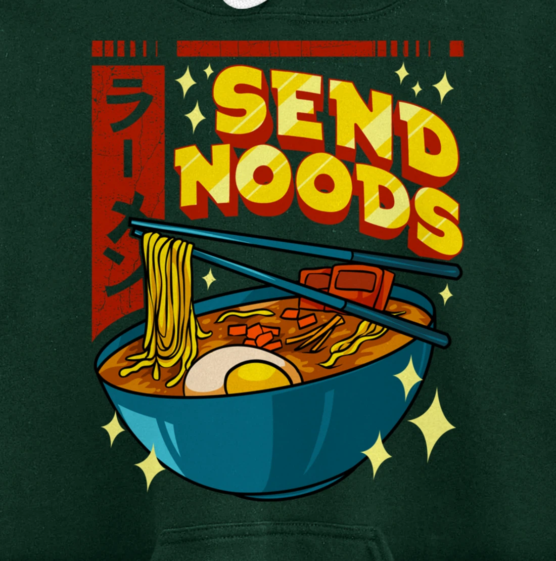 Cute & Funny Send Noods Pun Anime Gamer Ramen Kawaii Pullover Hoodie