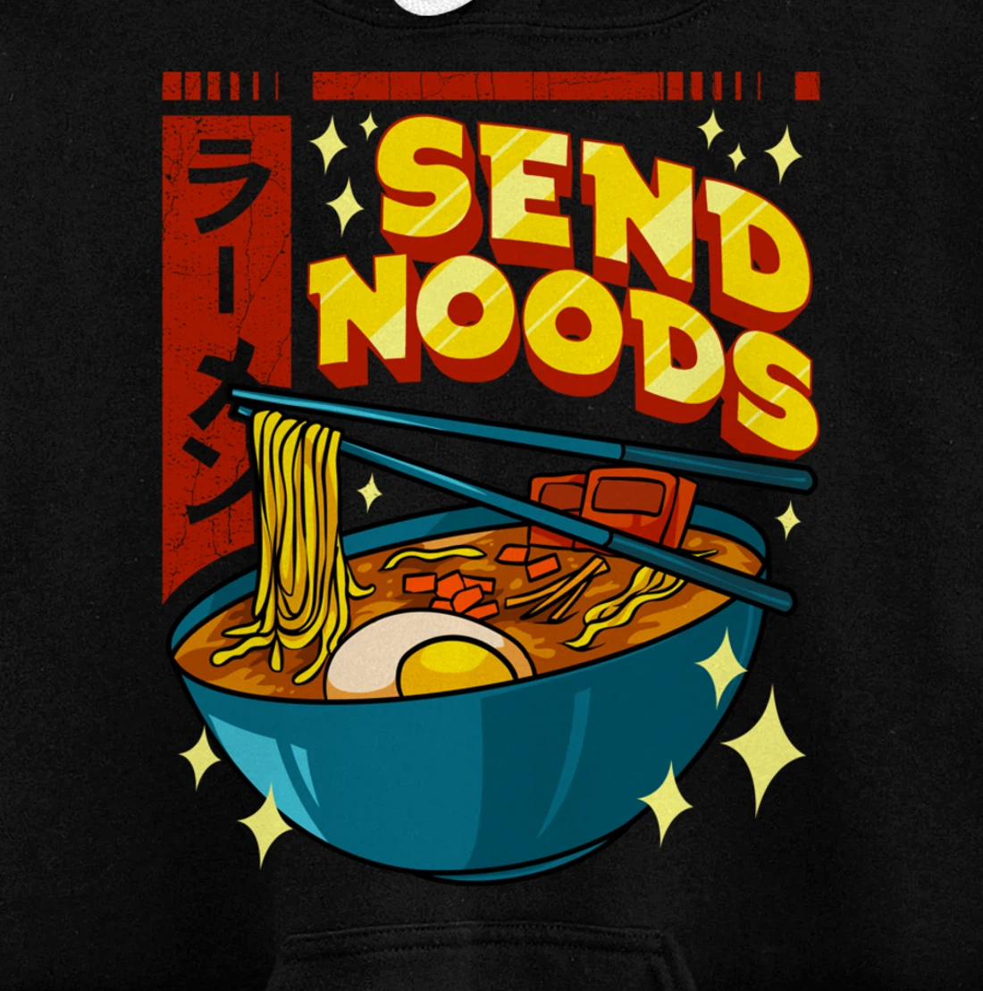 Cute & Funny Send Noods Pun Anime Gamer Ramen Kawaii Pullover Hoodie
