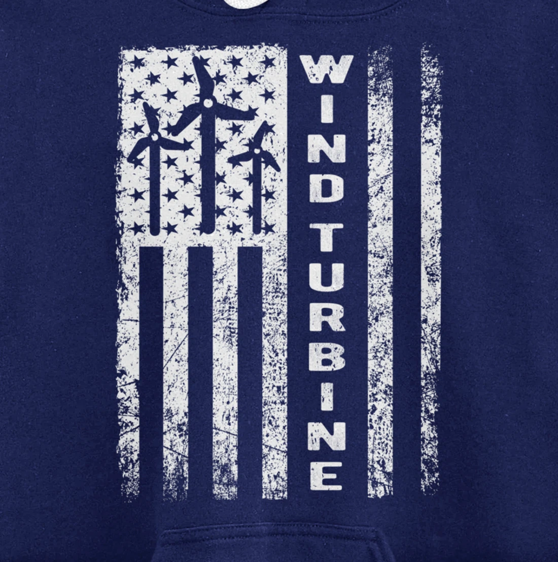 Wind Turbine Flag - Wind Power Outfit Windmill Operator Gift Pullover Hoodie