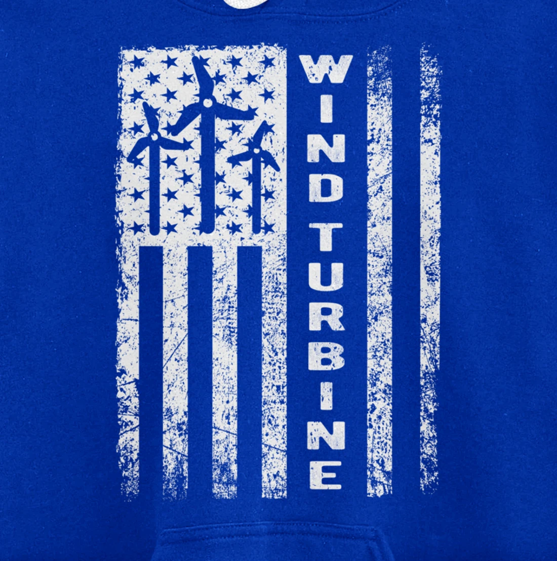 Wind Turbine Flag - Wind Power Outfit Windmill Operator Gift Pullover Hoodie