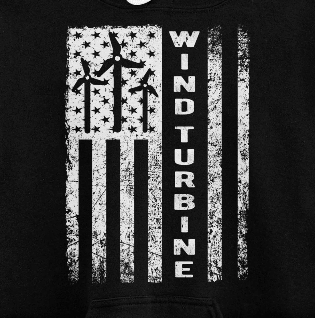 Wind Turbine Flag - Wind Power Outfit Windmill Operator Gift Pullover Hoodie