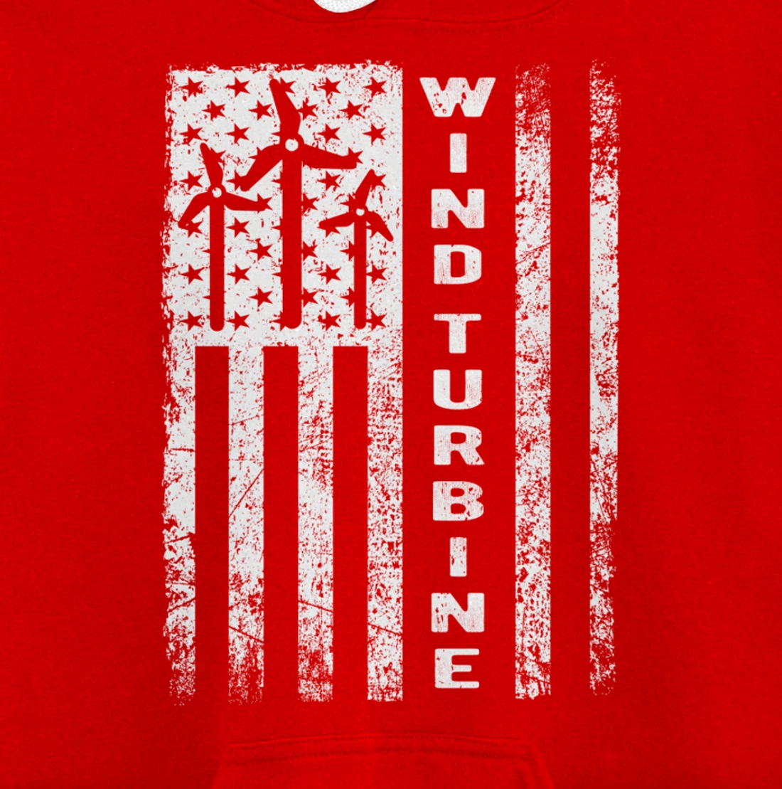 Wind Turbine Flag - Wind Power Outfit Windmill Operator Gift Pullover Hoodie