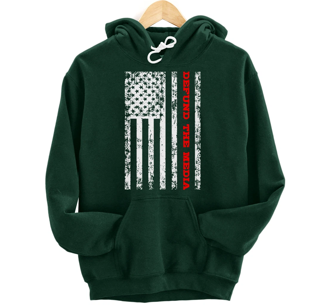 Defund The Media Pullover Hoodie