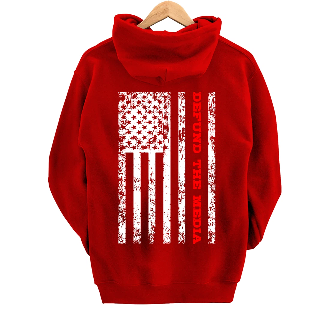 Defund The Media Pullover Hoodie