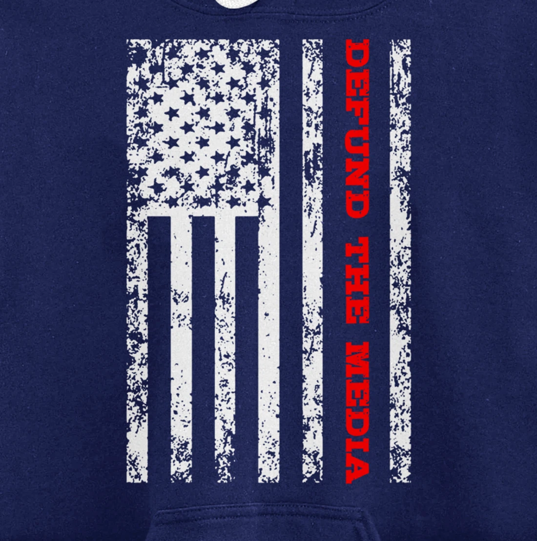 Defund The Media Pullover Hoodie