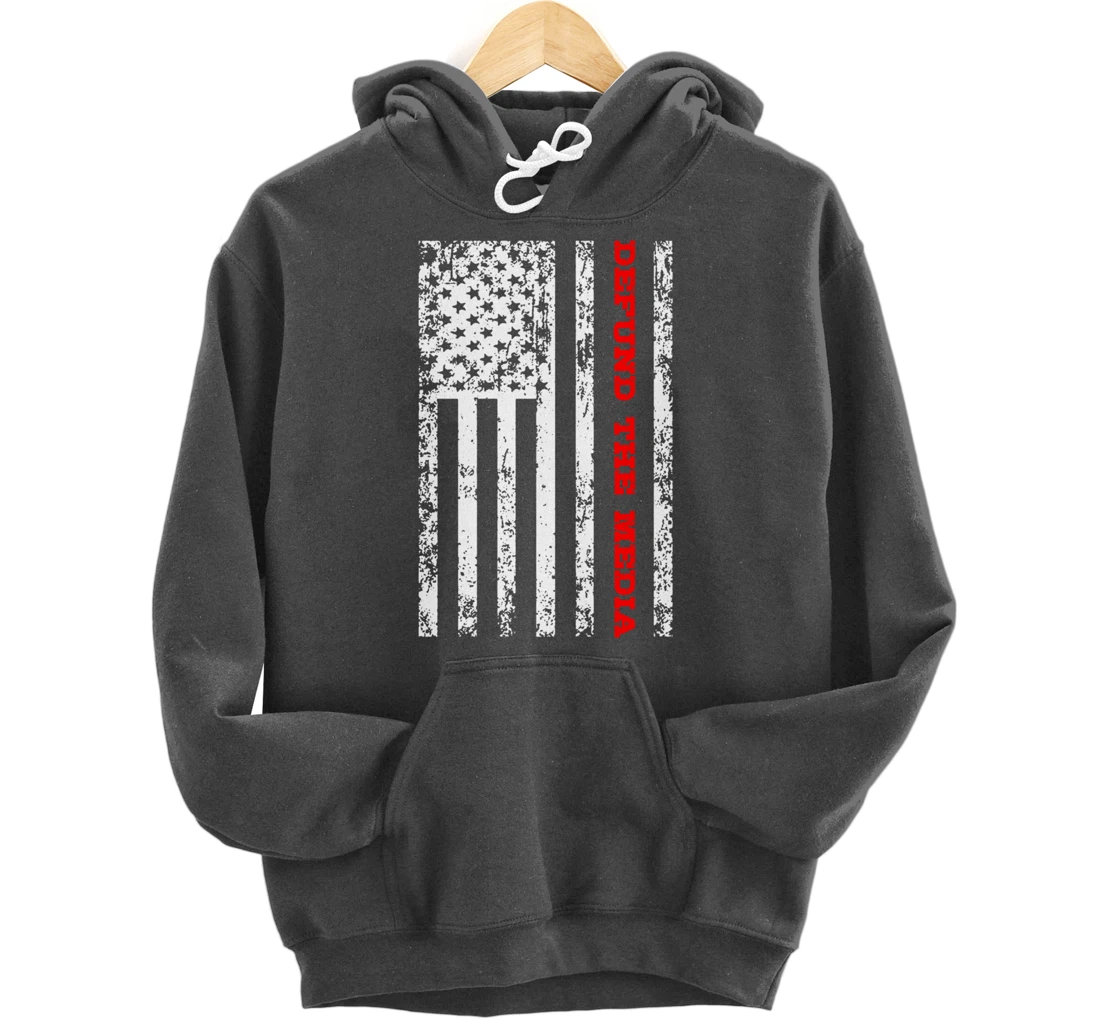 Defund The Media Pullover Hoodie
