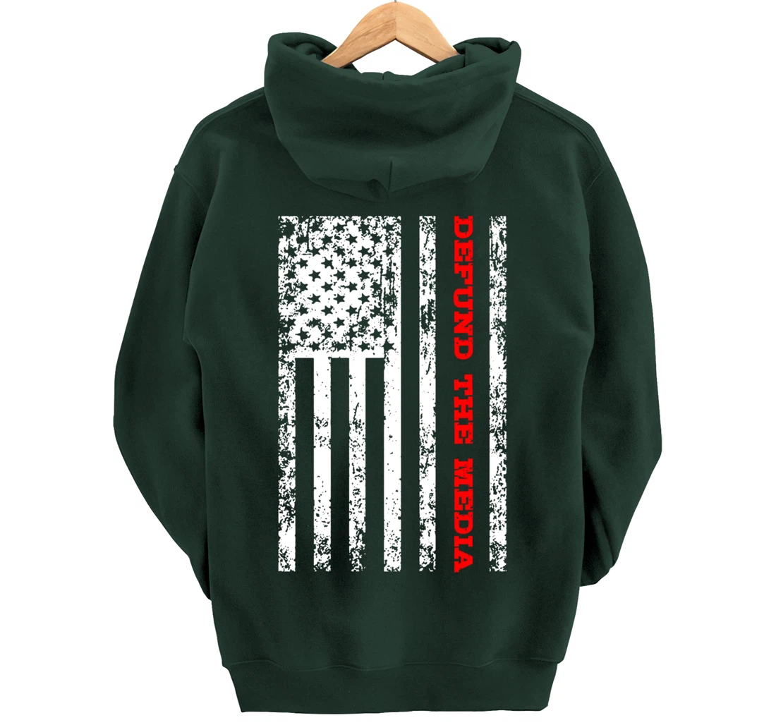 Defund The Media Pullover Hoodie