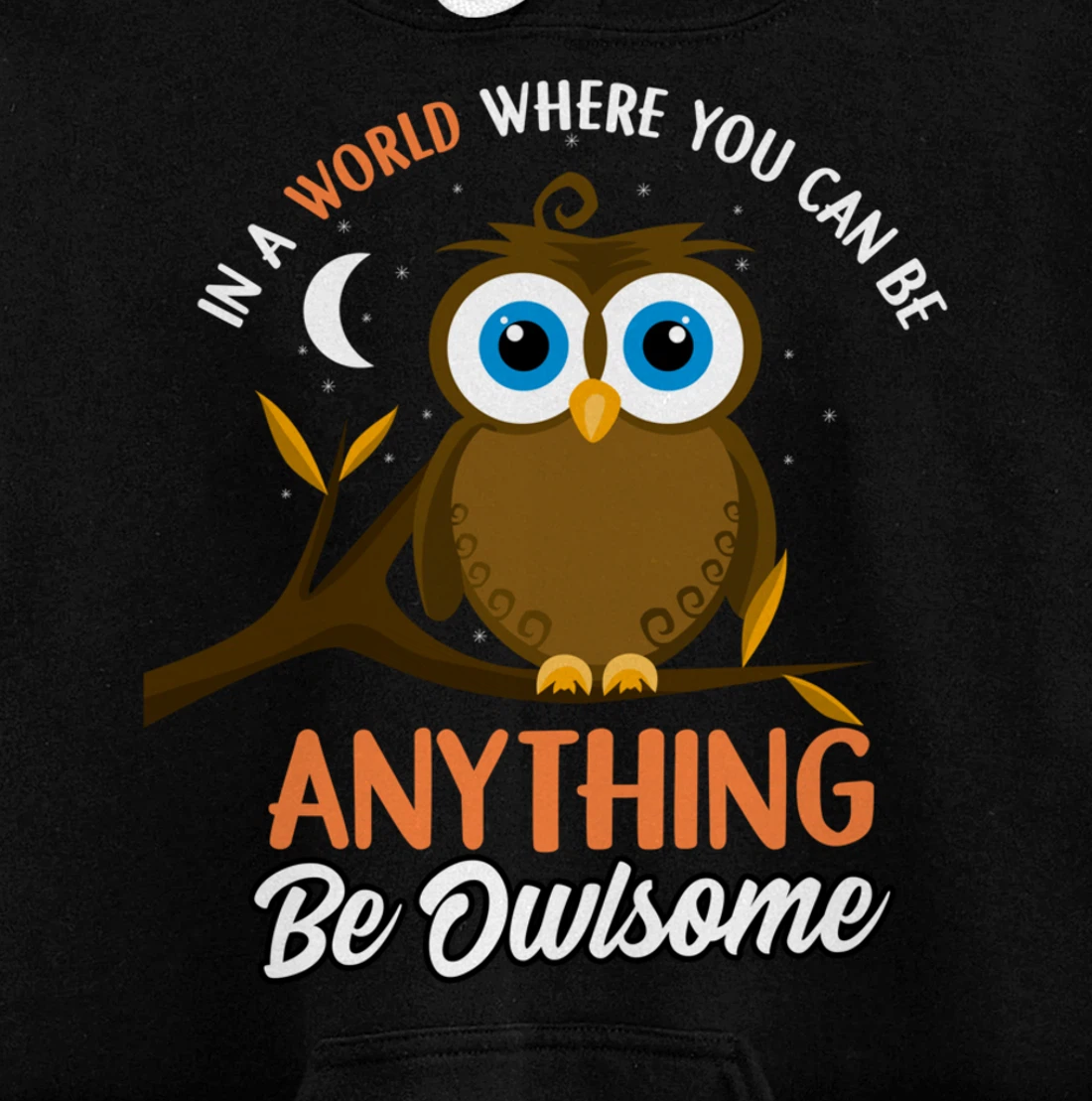 Be Owlsome - Funny Owl Bird Lover Gift Pullover Hoodie