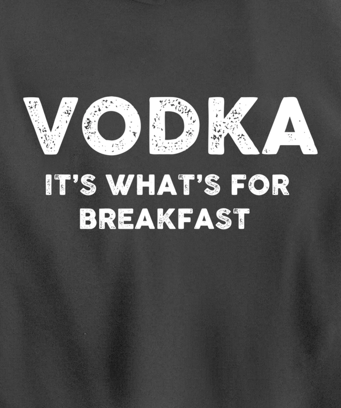 Vodka for Breakfast, Funny Alcohol, Day Drinking, Drinking Pullover Hoodie