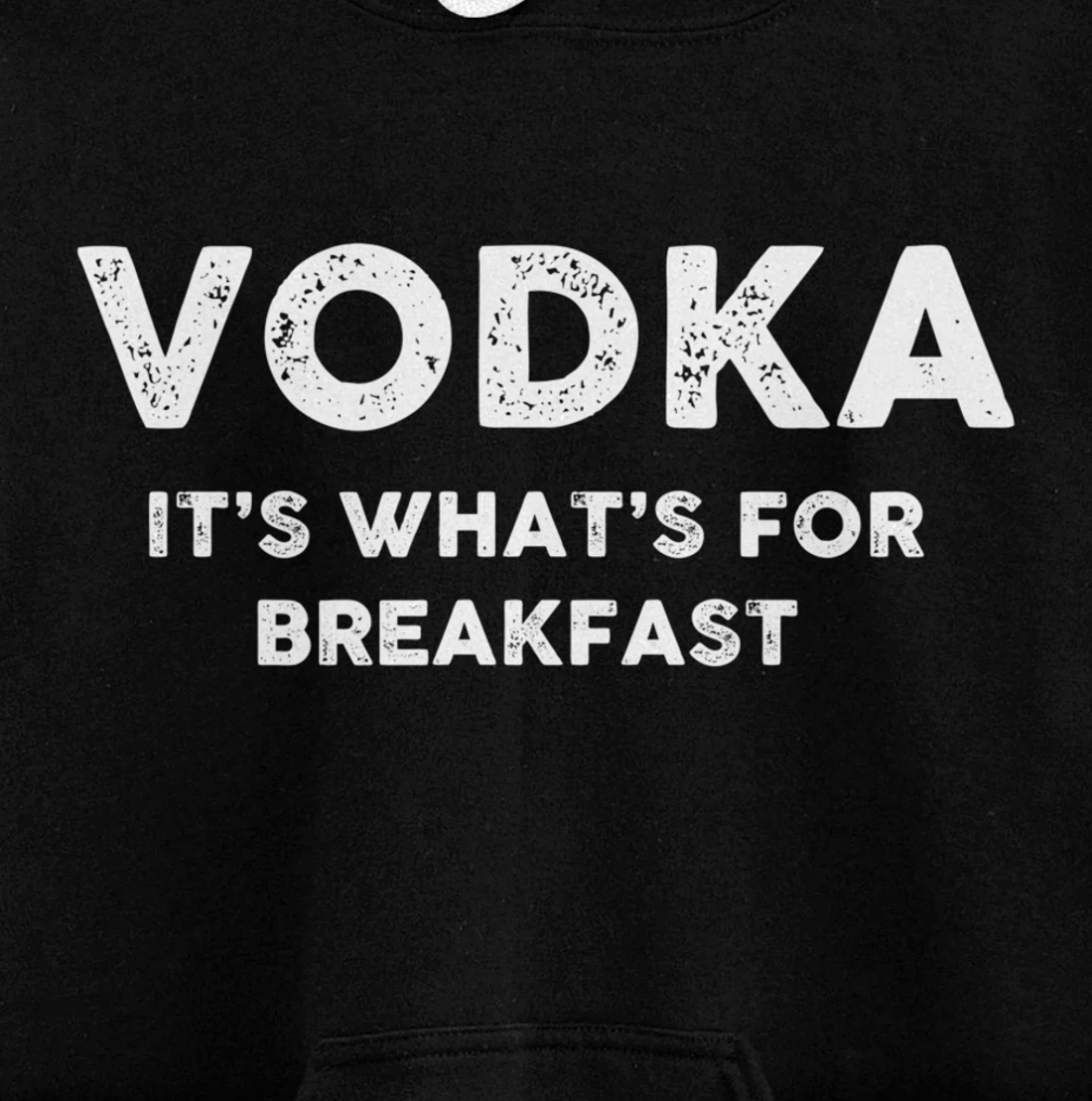 Vodka for Breakfast, Funny Alcohol, Day Drinking, Drinking Pullover Hoodie