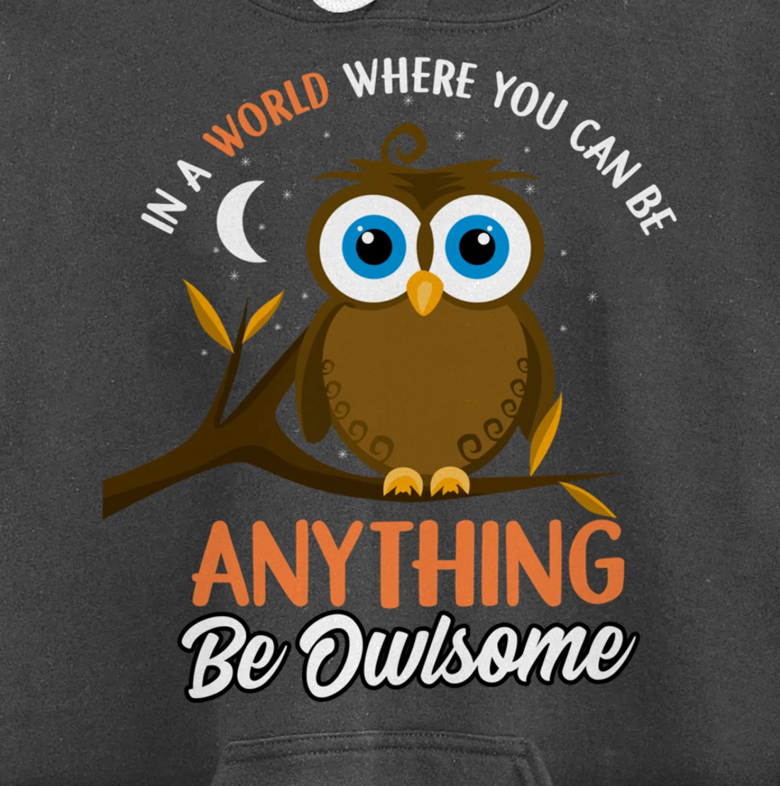 Be Owlsome - Funny Owl Bird Lover Gift Pullover Hoodie