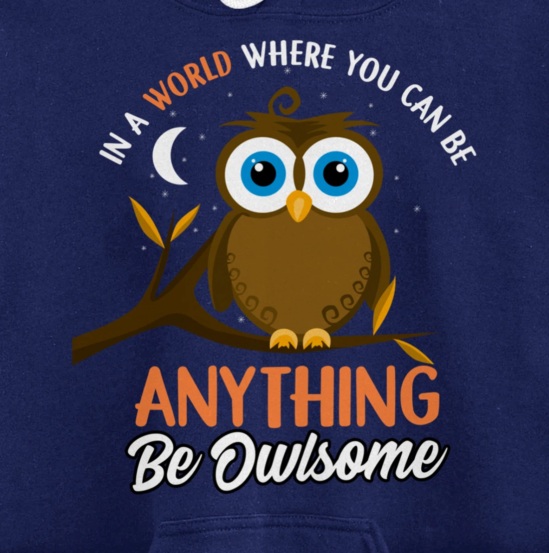 Be Owlsome - Funny Owl Bird Lover Gift Pullover Hoodie