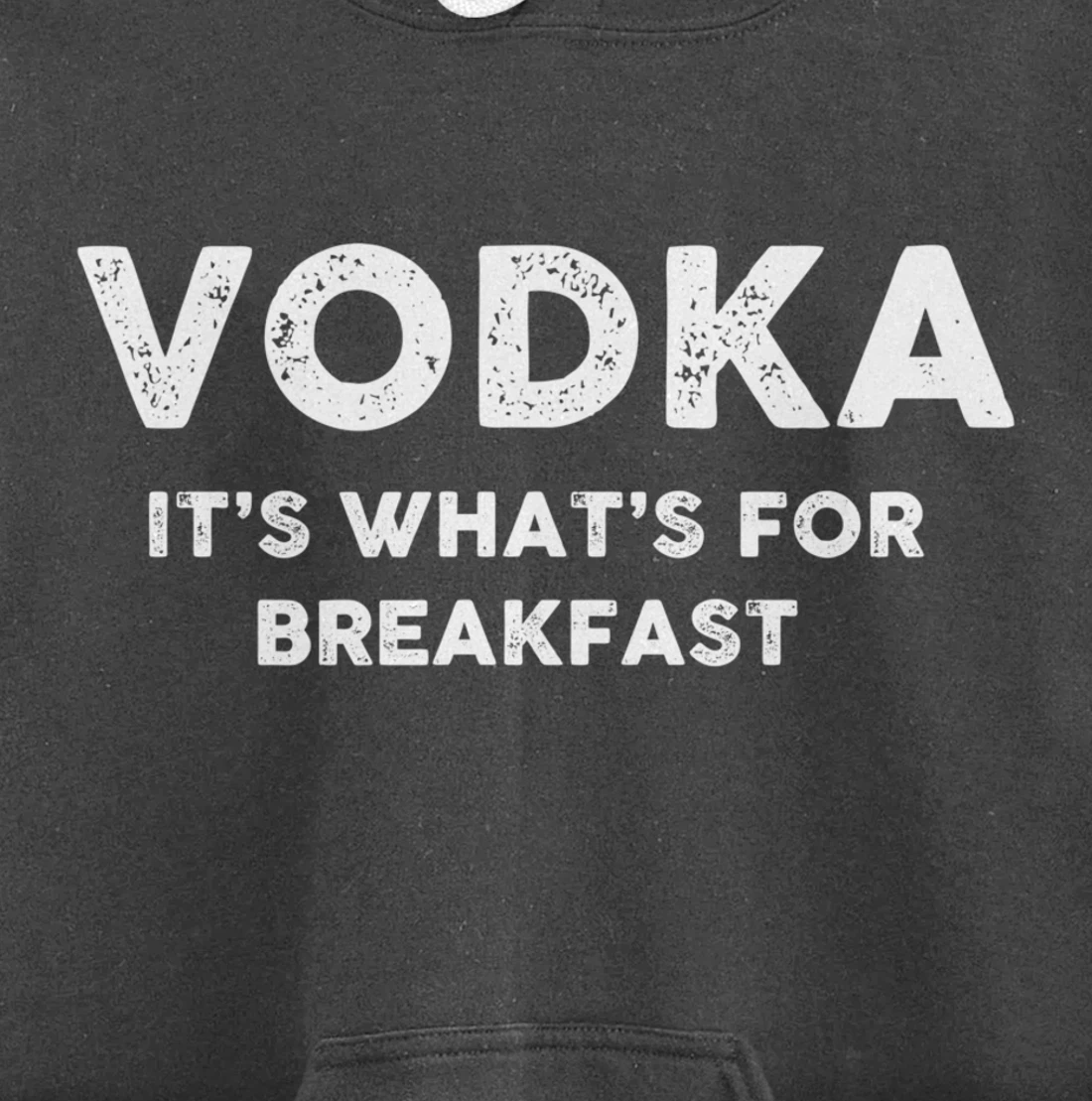 Vodka for Breakfast, Funny Alcohol, Day Drinking, Drinking Pullover Hoodie