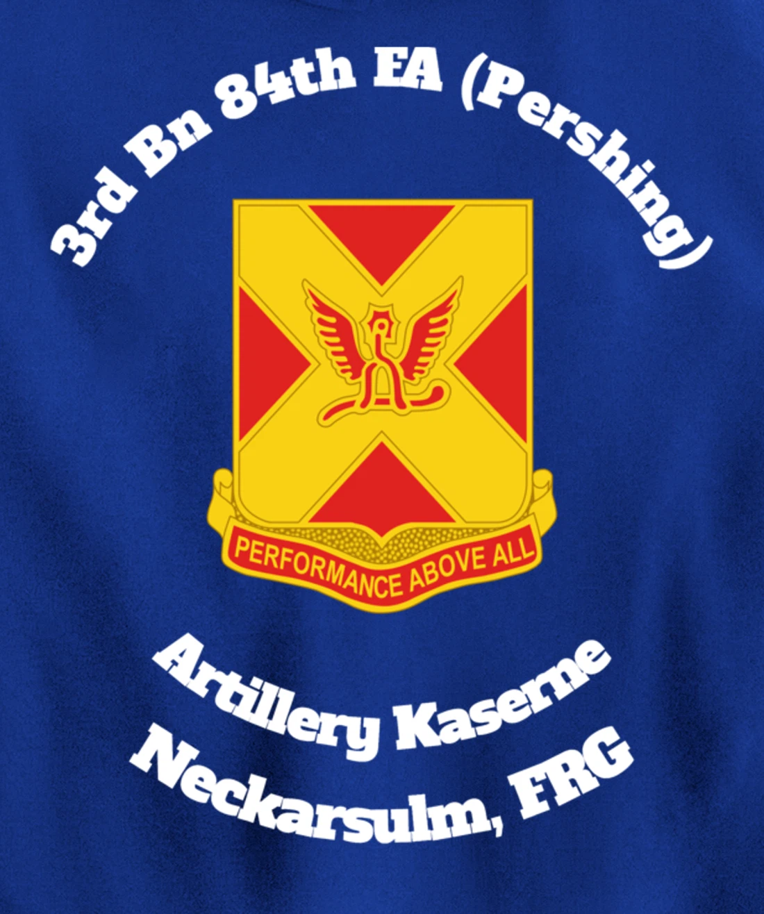 3rd Bn 84th FA Artillery Kaserne Neckarsulm design Pullover Hoodie