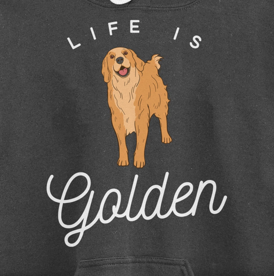 Life is Golden for Golden Retriever lovers and owners Pullover Hoodie