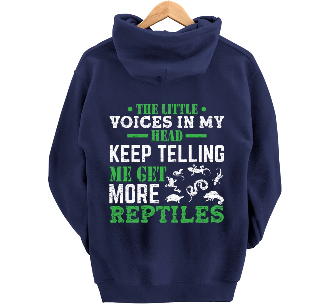 Funny Breeder Get More Reptiles Herping Reptile Pullover Hoodie