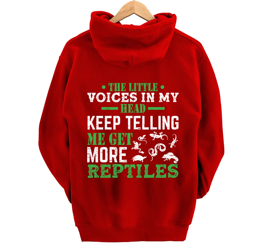 Funny Breeder Get More Reptiles Herping Reptile Pullover Hoodie