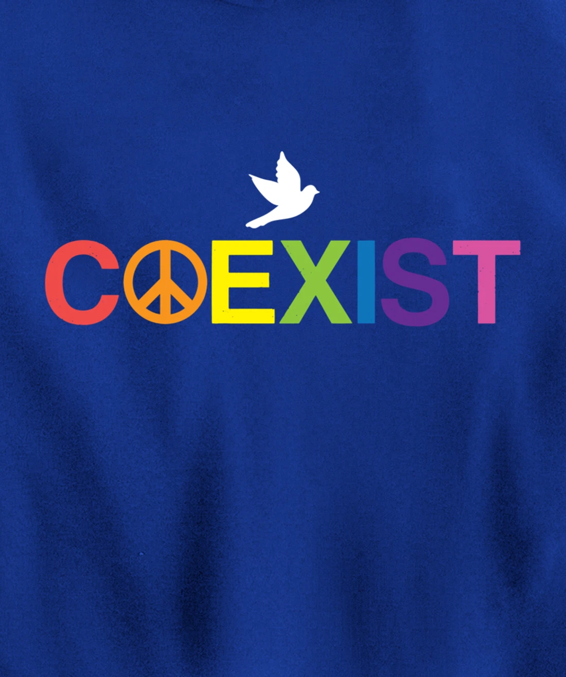 Coexist Equality Dove Freedom LGBT Pride Rainbow Pullover Hoodie