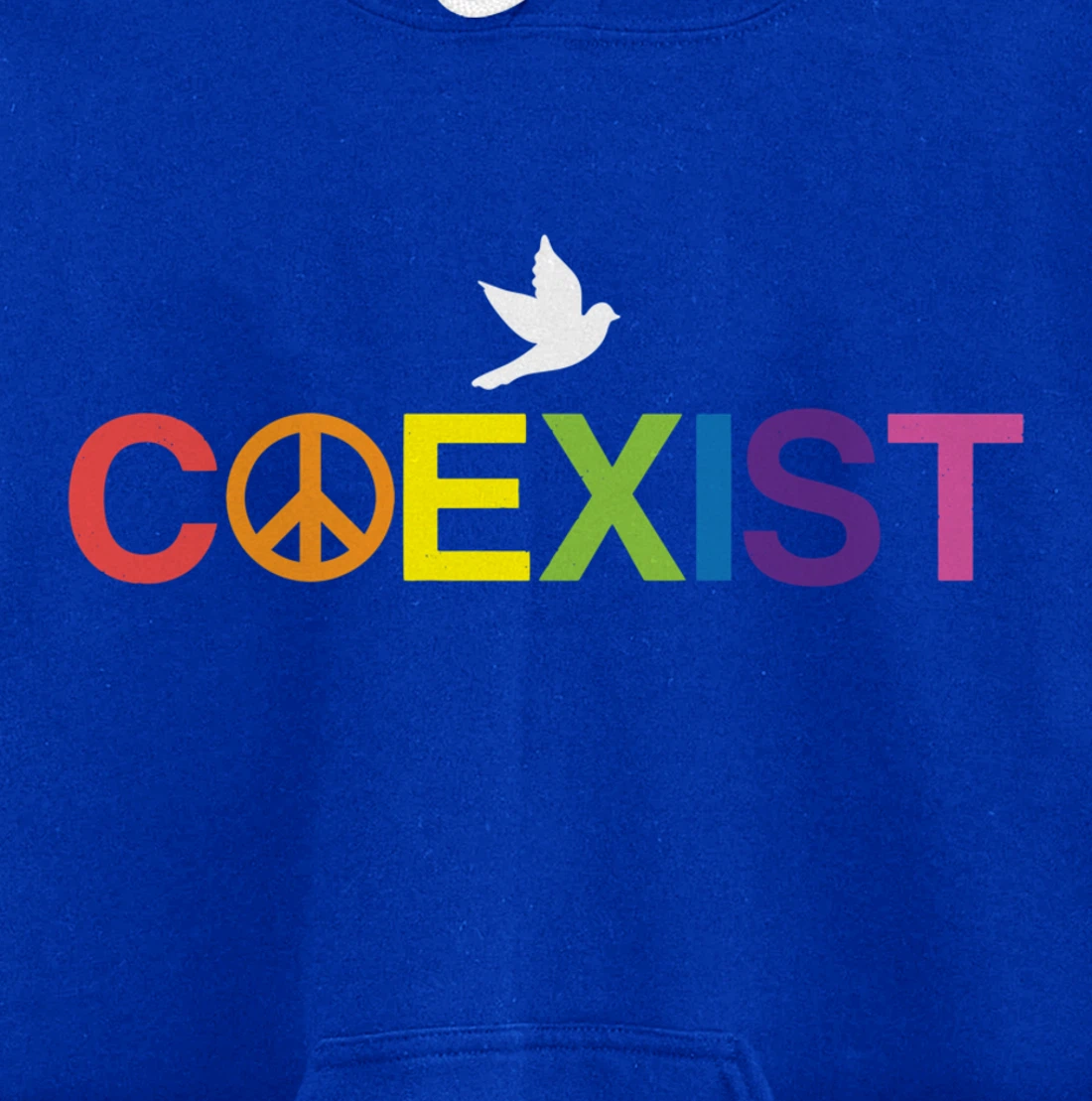 Coexist Equality Dove Freedom LGBT Pride Rainbow Pullover Hoodie