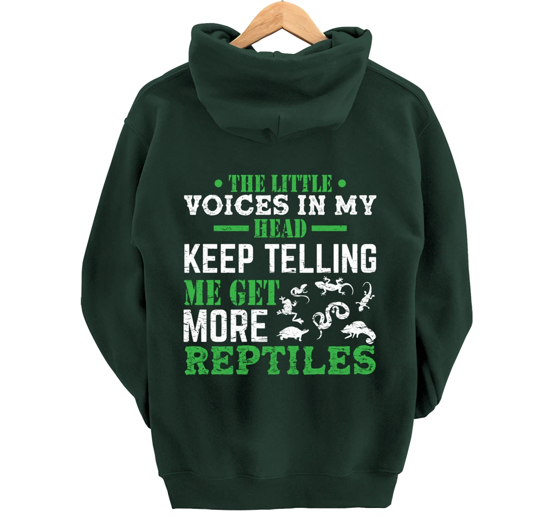 Funny Breeder Get More Reptiles Herping Reptile Pullover Hoodie