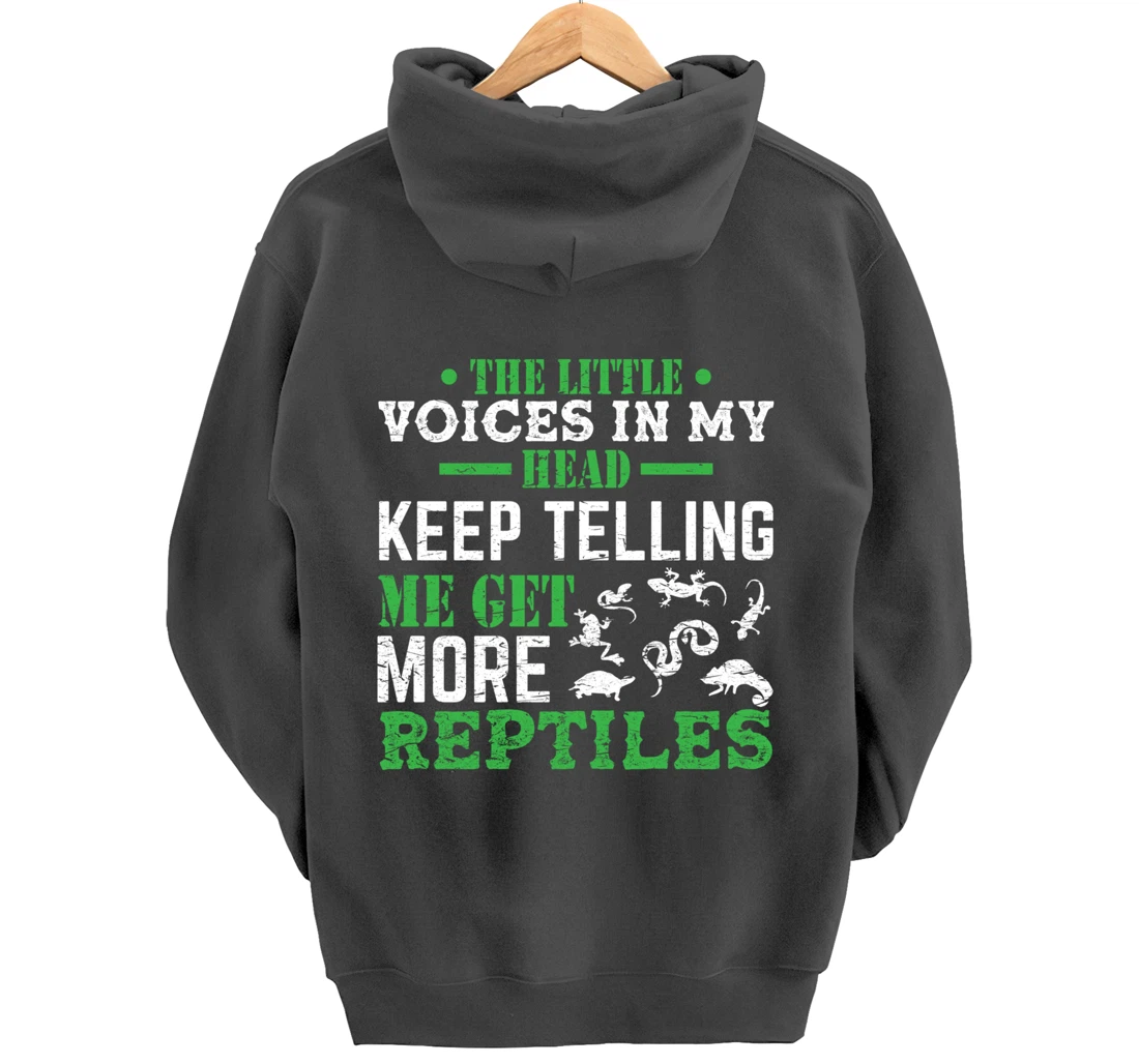 Funny Breeder Get More Reptiles Herping Reptile Pullover Hoodie