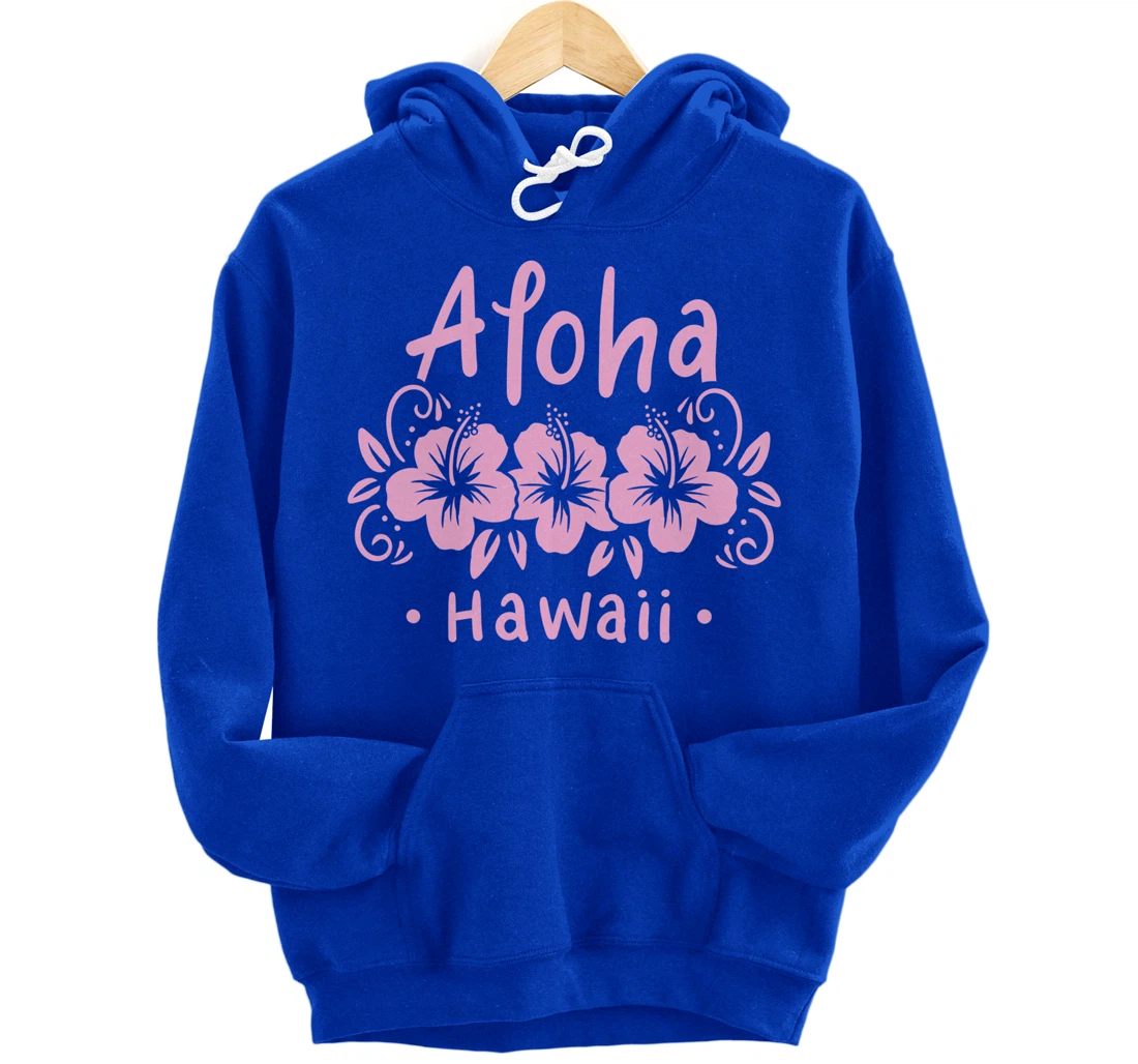 Aloha Hawaii Hawaiian Flower Summer Tropical Gift Pullover Hoodie