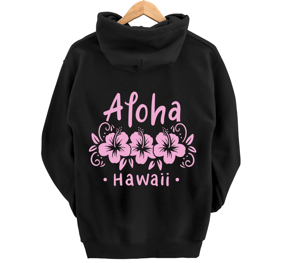 Aloha Hawaii Hawaiian Flower Summer Tropical Gift Pullover Hoodie