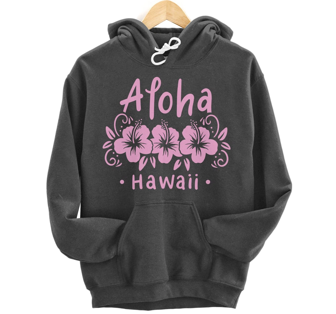 Aloha Hawaii Hawaiian Flower Summer Tropical Gift Pullover Hoodie