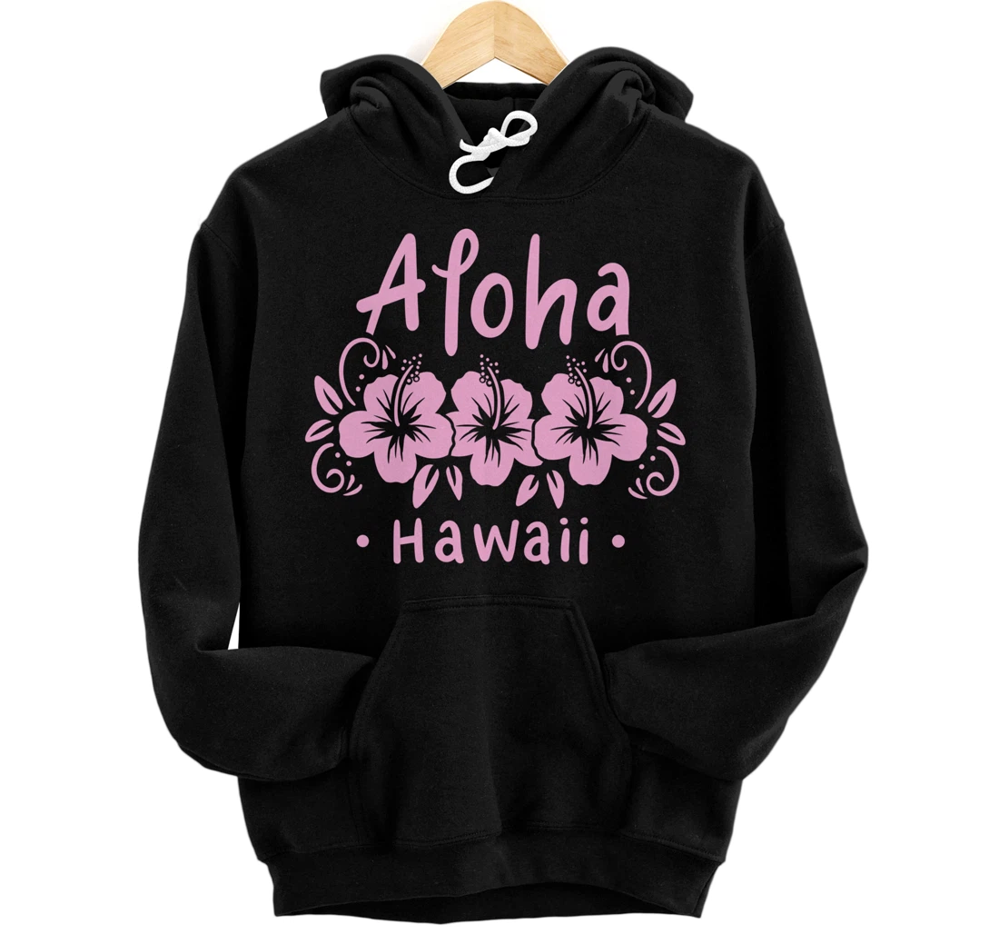 Aloha Hawaii Hawaiian Flower Summer Tropical Gift Pullover Hoodie