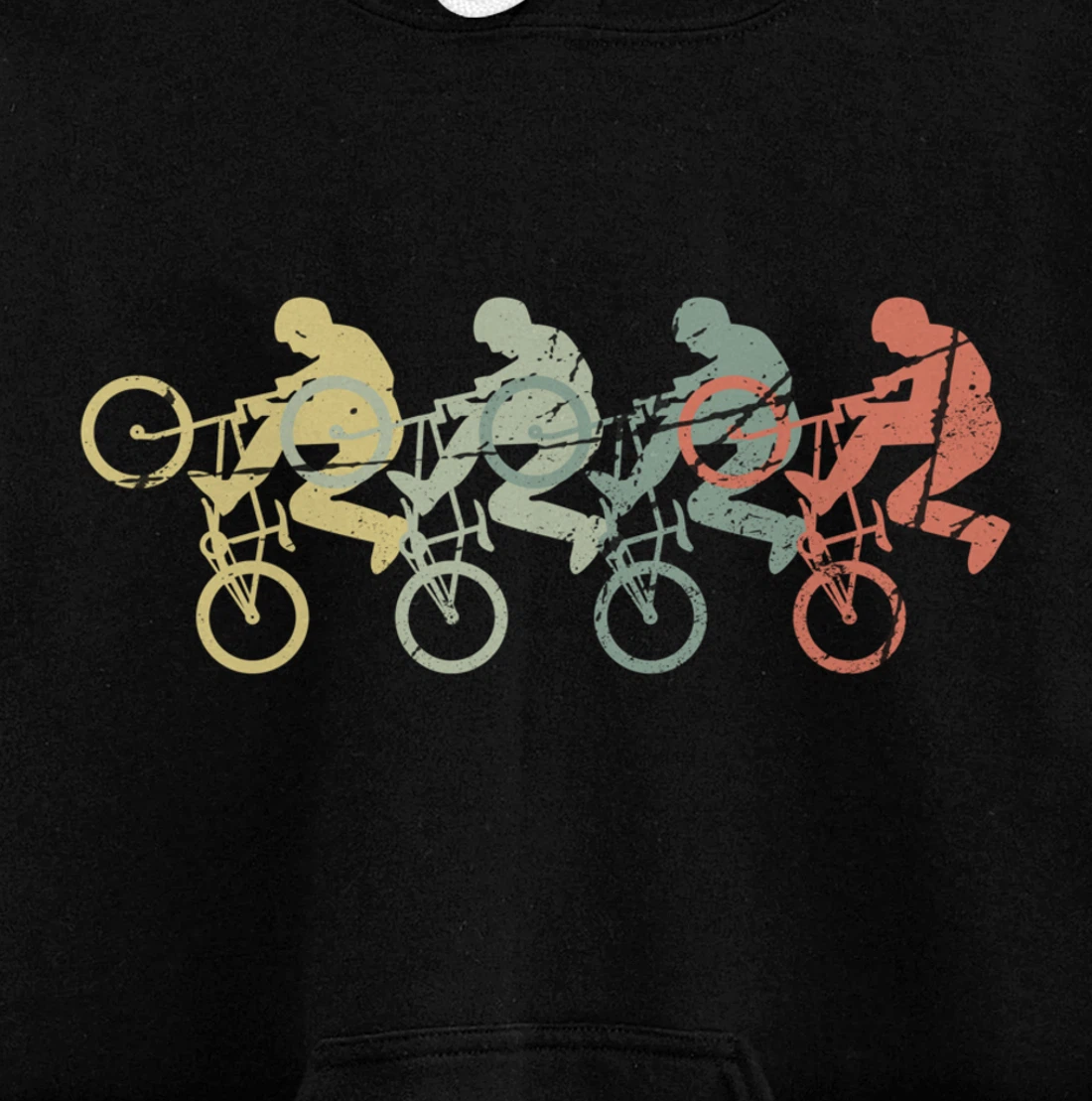 Vintage Retro BMX Gift Idea Pullover Hoodie