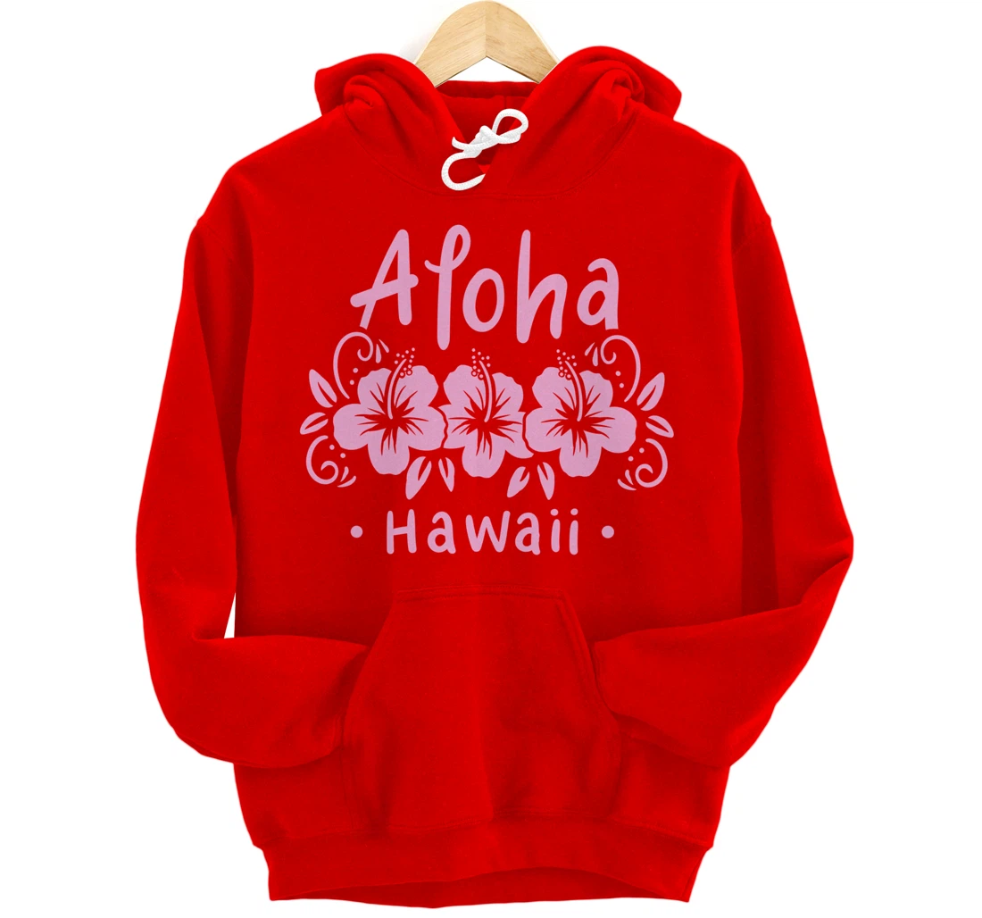Aloha Hawaii Hawaiian Flower Summer Tropical Gift Pullover Hoodie