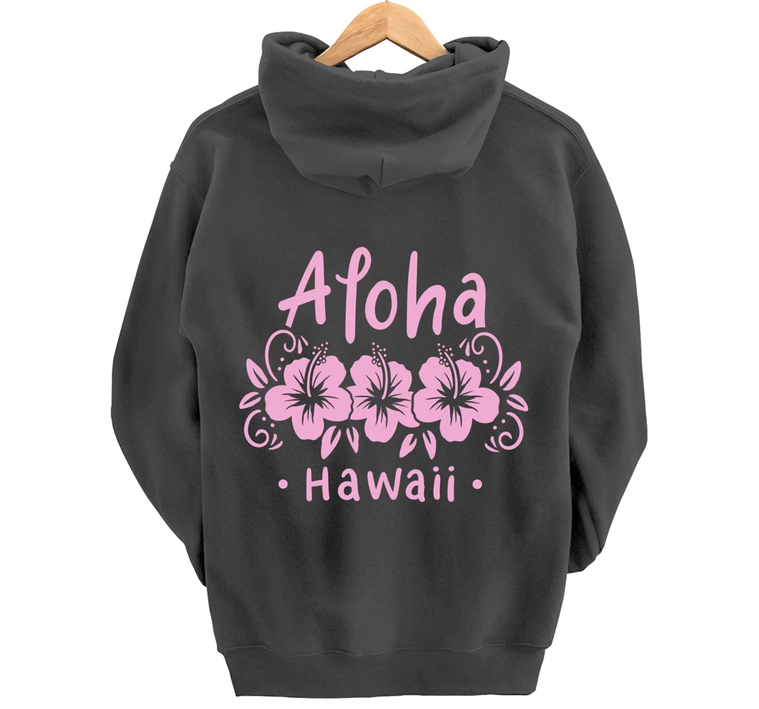 Aloha Hawaii Hawaiian Flower Summer Tropical Gift Pullover Hoodie