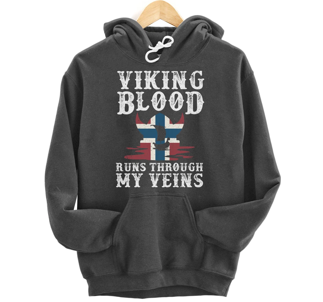 Northern Viking Norwegian Blood Norway Pullover Hoodie