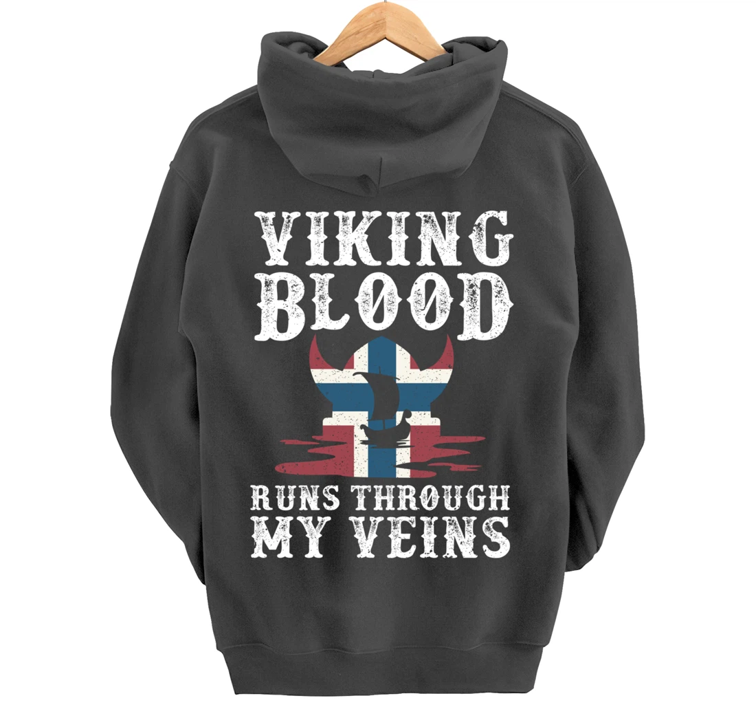Northern Viking Norwegian Blood Norway Pullover Hoodie