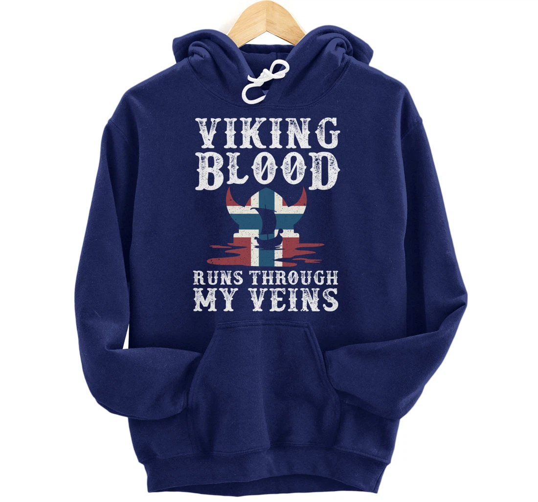 Northern Viking Norwegian Blood Norway Pullover Hoodie