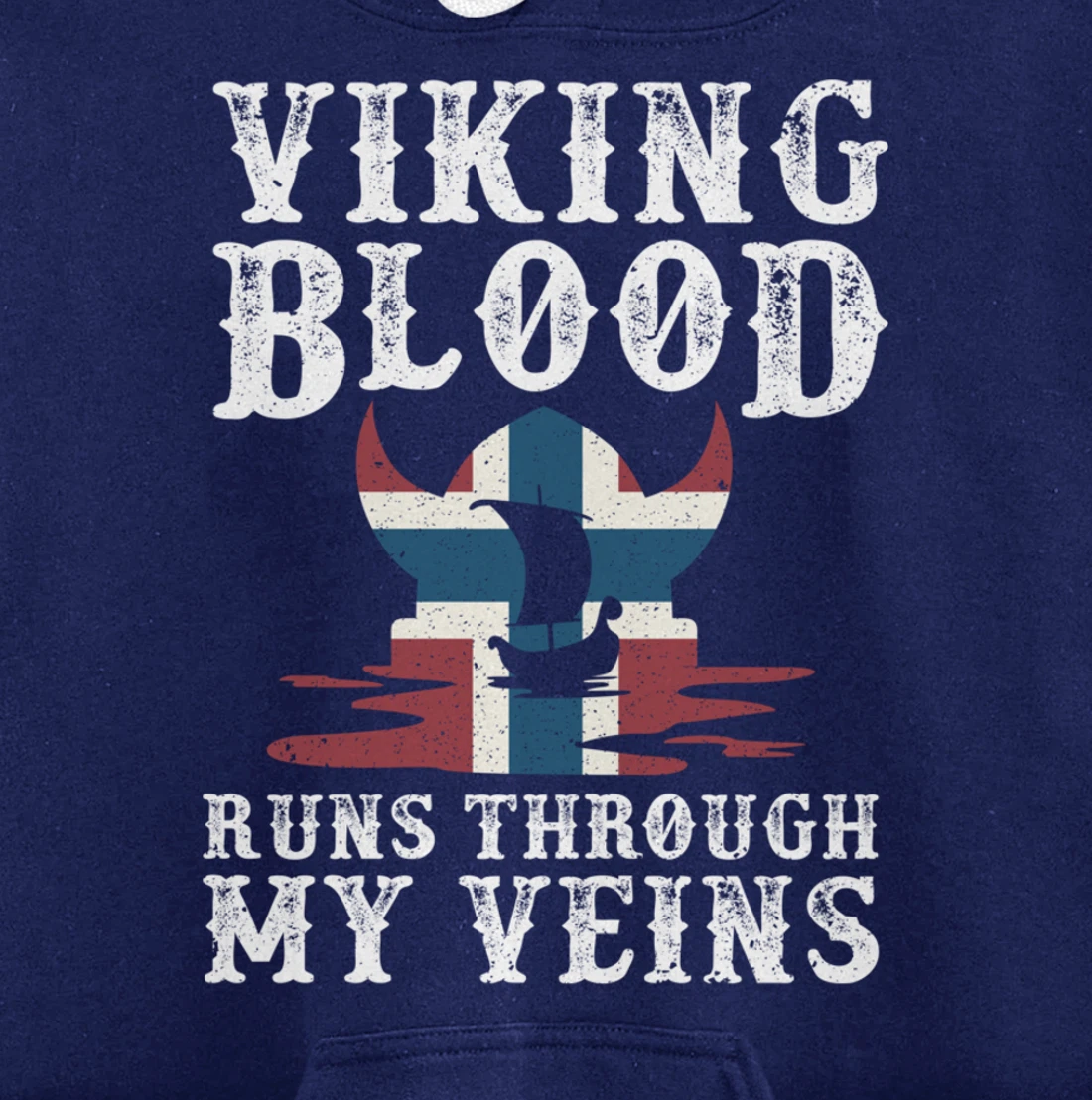 Northern Viking Norwegian Blood Norway Pullover Hoodie