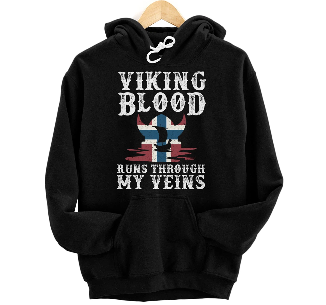 Northern Viking Norwegian Blood Norway Pullover Hoodie