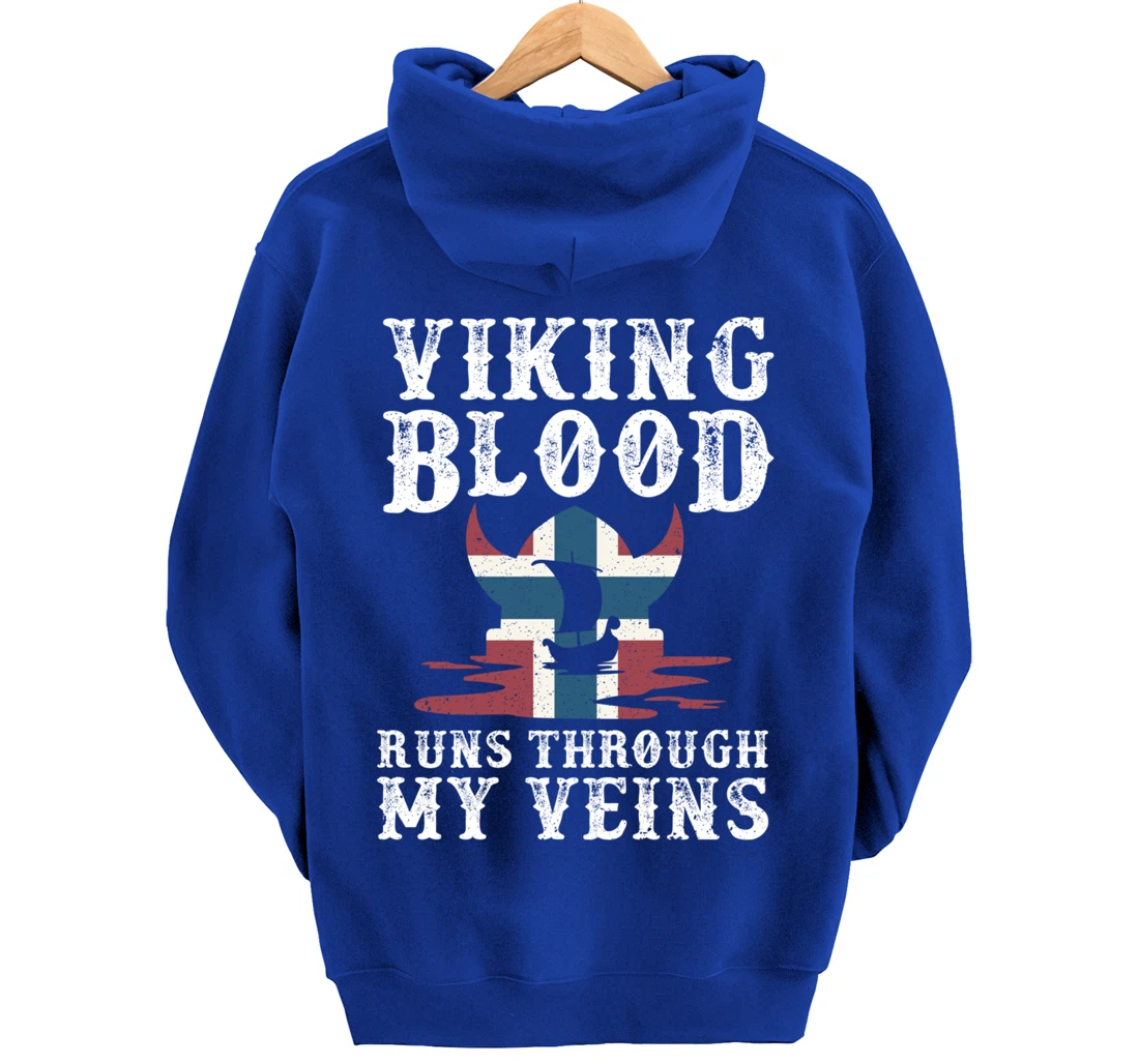 Northern Viking Norwegian Blood Norway Pullover Hoodie