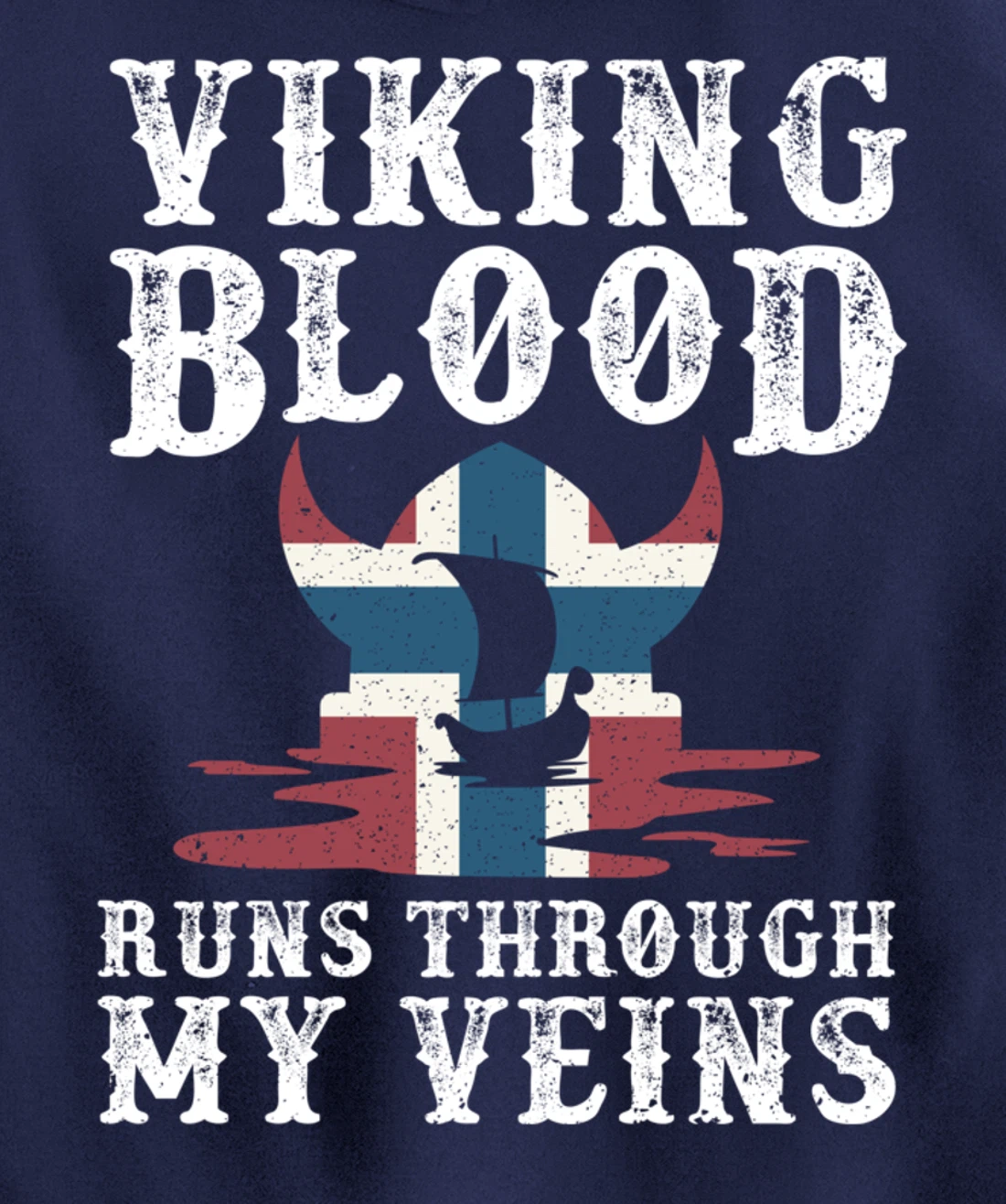 Northern Viking Norwegian Blood Norway Pullover Hoodie