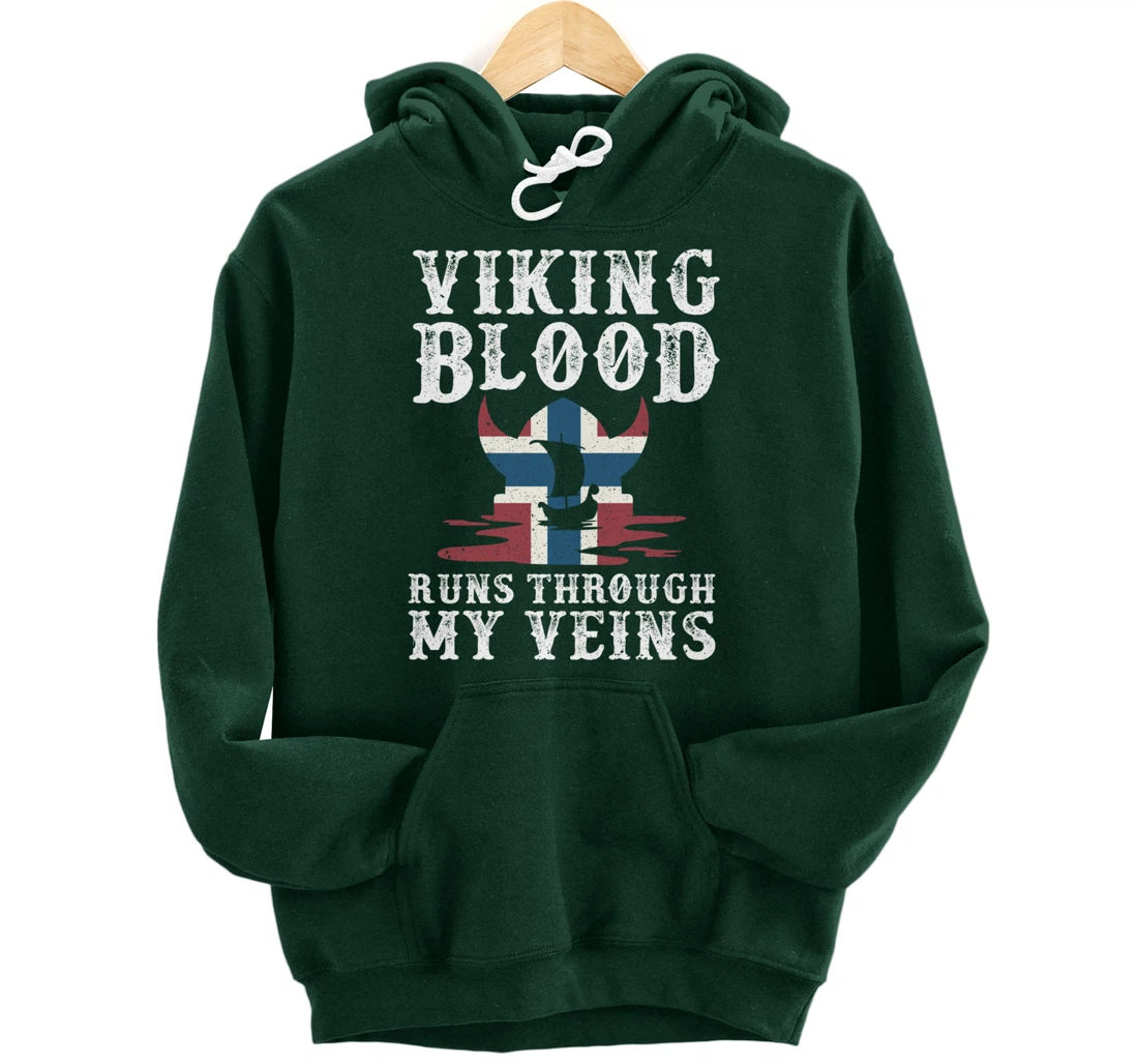 Northern Viking Norwegian Blood Norway Pullover Hoodie