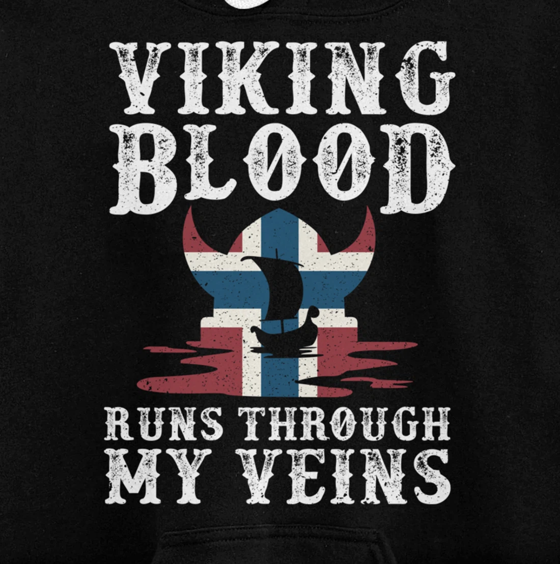 Northern Viking Norwegian Blood Norway Pullover Hoodie
