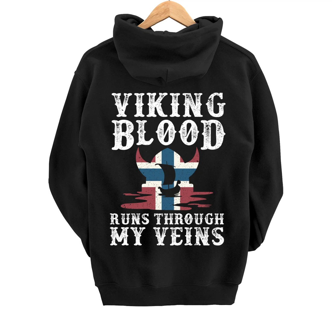 Northern Viking Norwegian Blood Norway Pullover Hoodie