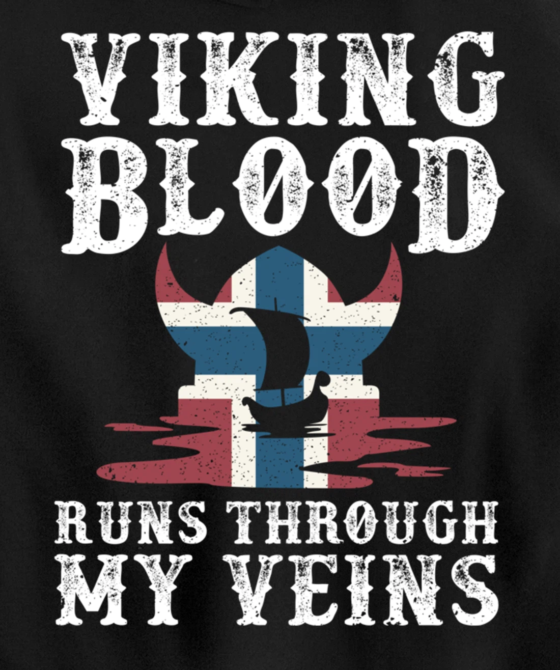 Northern Viking Norwegian Blood Norway Pullover Hoodie