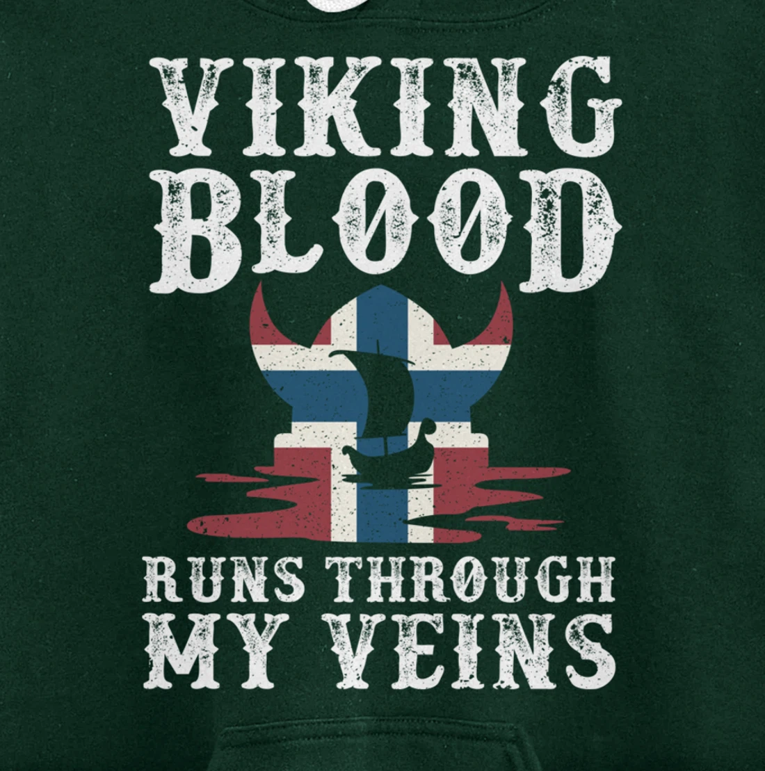 Northern Viking Norwegian Blood Norway Pullover Hoodie
